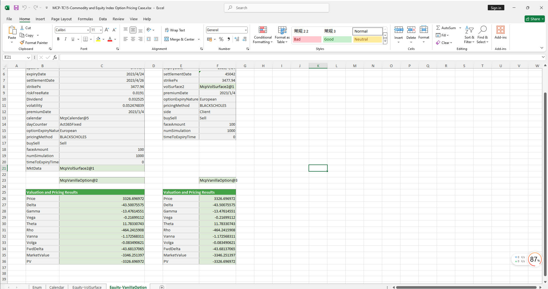 MCP-TC15-Commodity and Equity Index Option Pricing Case