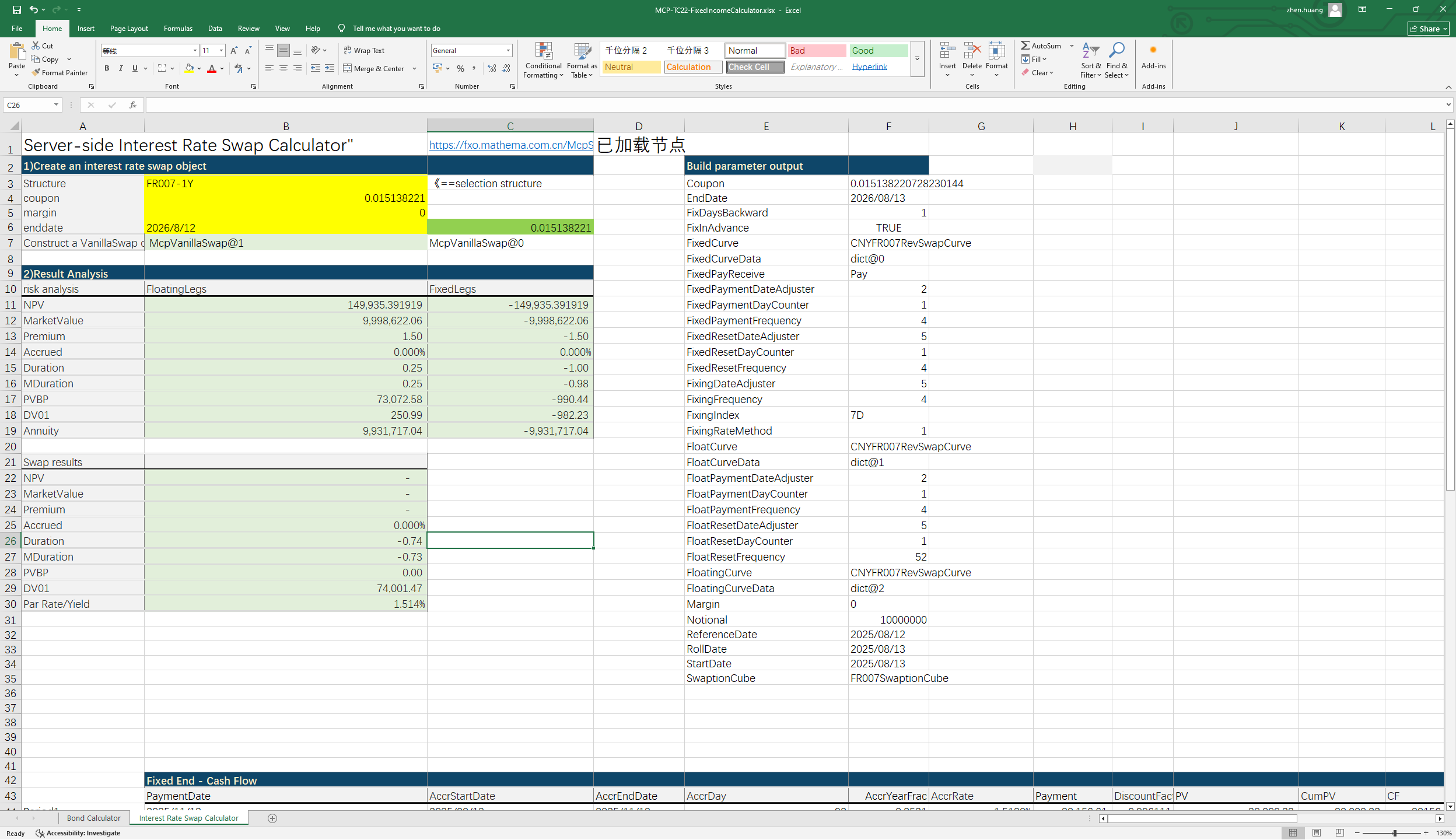 MCP-TC22-Fixed Income Calculator